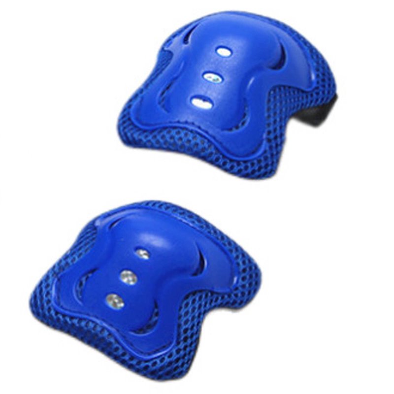 Kids Knee and Elbow Pads Set Breathable Support for Active Play - Pink & Blue