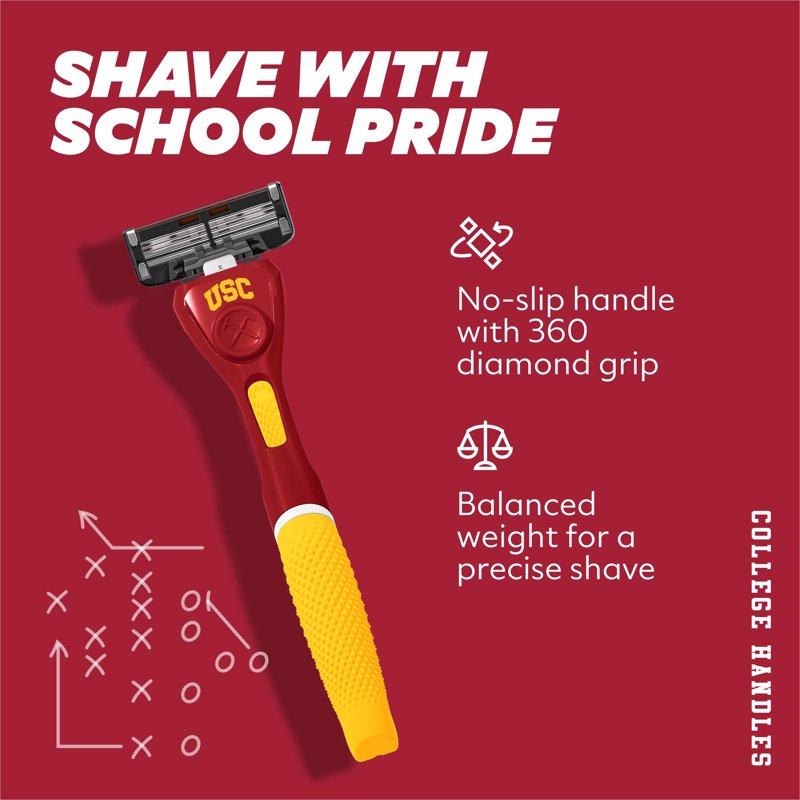 6-Blade Razor Starter Set with Handle & Refill Blades - Shaving Kit