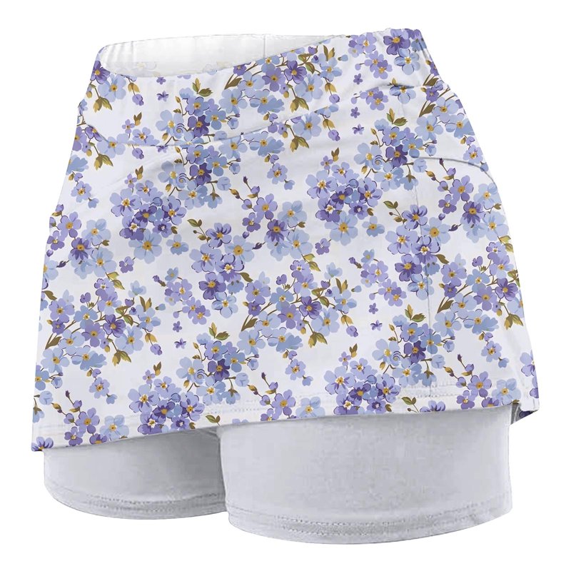 Plus Size Skort for Women - Knee Length Tennis & Golf Skirts with Shorts