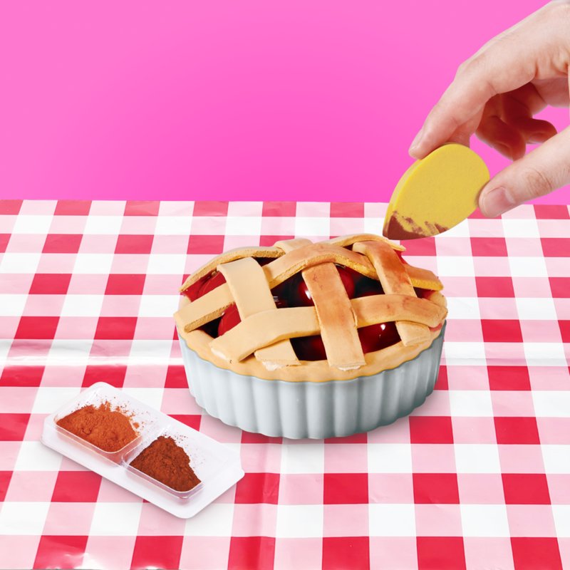 DIY Slime Food Kit with Cherry Pie and Shopping Bag - Creative Sensory Play for Kids
