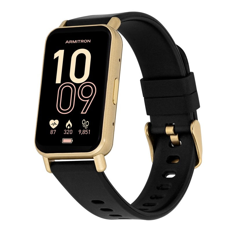 Smart Wristwatch with Touch Screen and Silicone Band — Fitness & Sleep Tracking