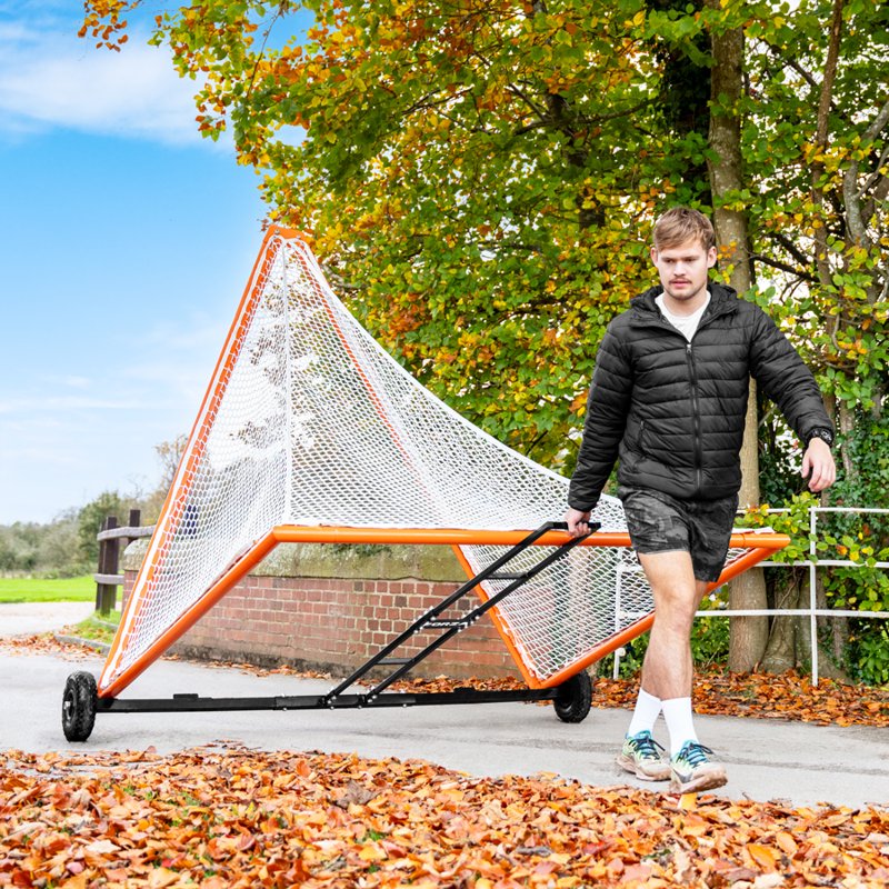 Heavy-Duty Lacrosse Goal Dolly Cart with Puncture-Proof Wheels – All-Terrain Soccer & Lacrosse Goal Transport