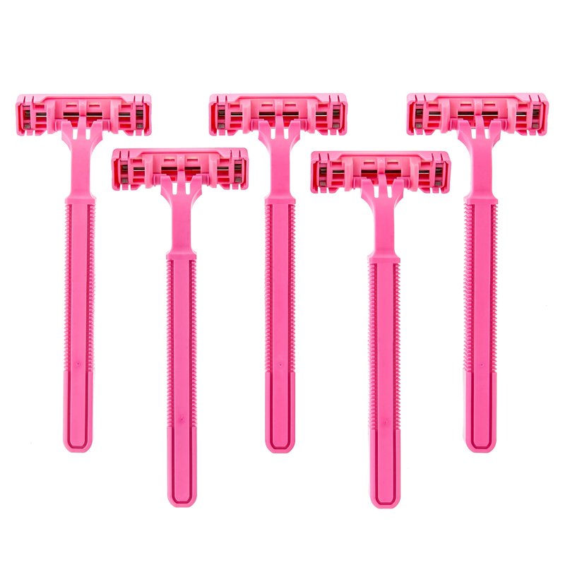 Disposable Women's Razor Blades with Lubricating Strips - Pink, Multi-Pack