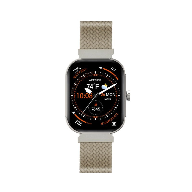 Smartwatch with 2.01-Inch AMOLED Screen, Bluetooth Calls & 100+ Workout Modes