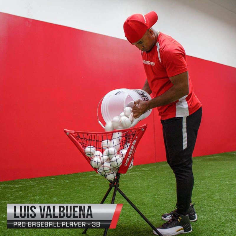 Portable Baseball Softball Ball Caddy Holds 60 Balls, Collapsible & Lightweight