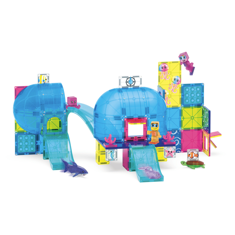 Magnetic Construction Set Undersea Adventure 58-Piece Playset for Kids