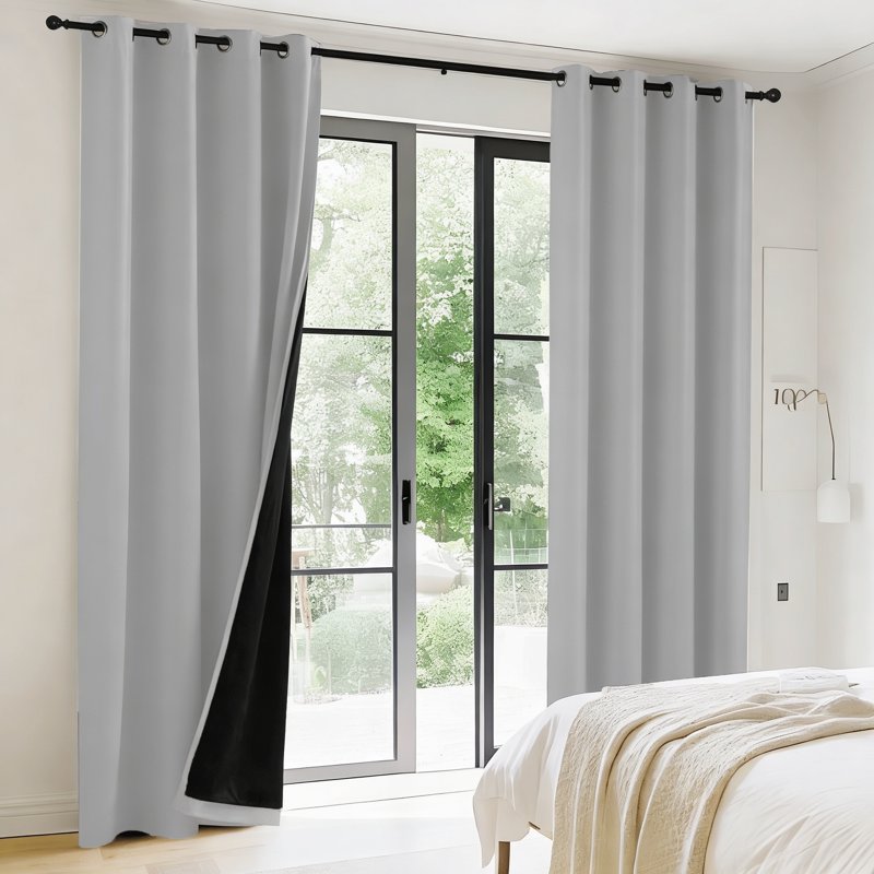 Blackout Window Curtains 95% Light Blocking Thermal Insulated Drapes for Living Room Bedroom