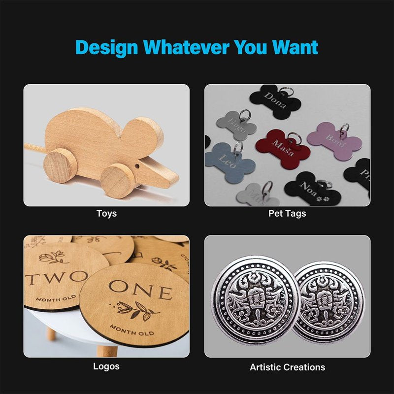 High-Precision Laser Engraving Machine with Safety Features - 5W, Auto Focus
