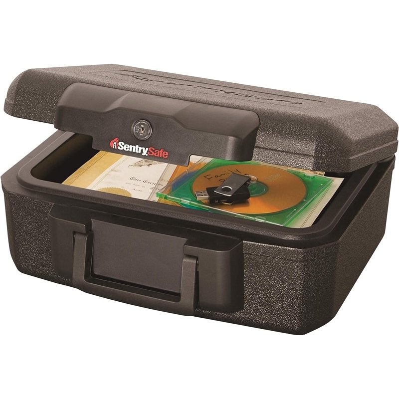 Lockable Security Chest 1200 for Home & Office - Black, 11 Inch