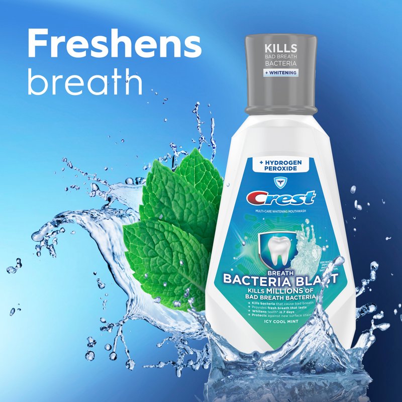 Mint Mouthwash for Bad Breath & - 32 fl oz, Pack of 6