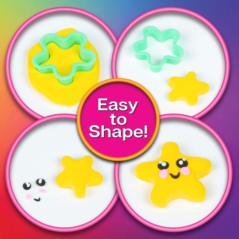 Rainbow Air Dry Clay Set with Molds & Sculpting Tools - 40 Pack Kids Art Kit
