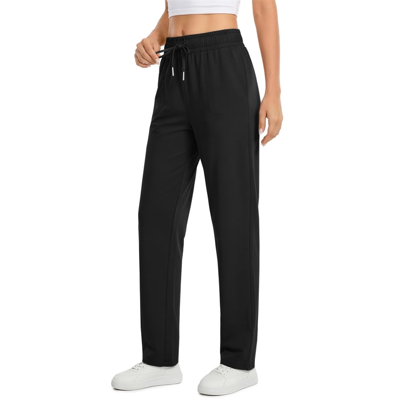 Women's Stretch Knit Lounge & Athletic Pants with Pockets - Casual Workwear