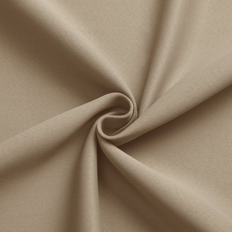 Aether 40x72 Taupe Blackout Curtains - 2 Panels, 72-Inch Long Thermal Drapes for French Doors