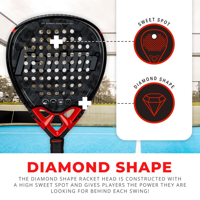 Fiberglass Padel Racket with Foam Core - Lightweight Tennis Paddle for Control