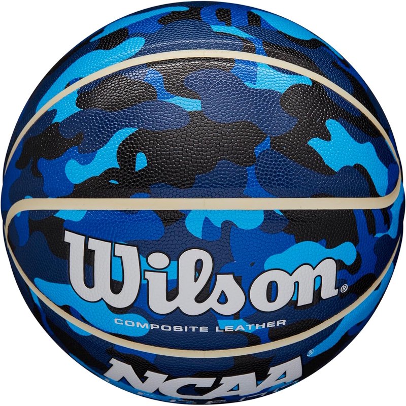 Wilson Size 7 Indoor/Outdoor Basketball - Blue Camo, 29.5 Inch
