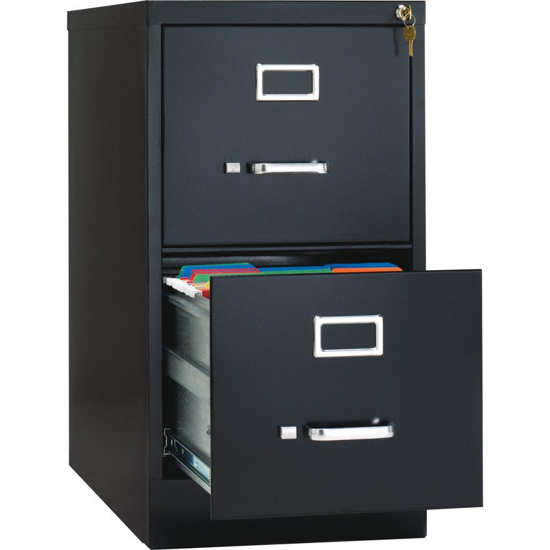 Vertical Letter File Cabinet with Lock - 2 Drawer Steel Storage Solution