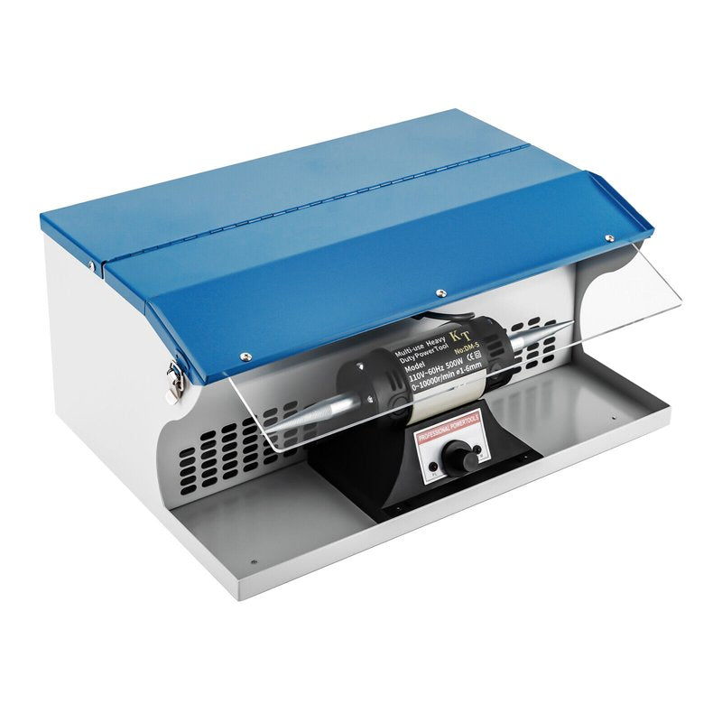 Jewelry Polishing Buffing Machine with Dust Collector & Light - Tabletop