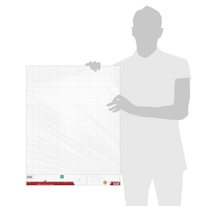 Heavyweight Grid Poster Board 22x28 Inches 5-Pack for Signs & Projects