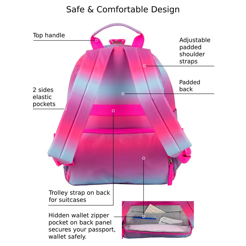 Mini Backpack for Travel and Daily Use - Multiple Colors