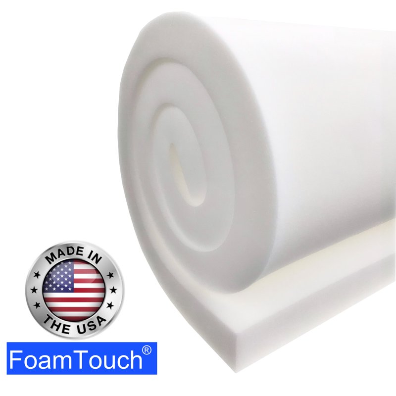 High Density Upholstery Foam Sheet - White, Multiple Sizes & Pack Options