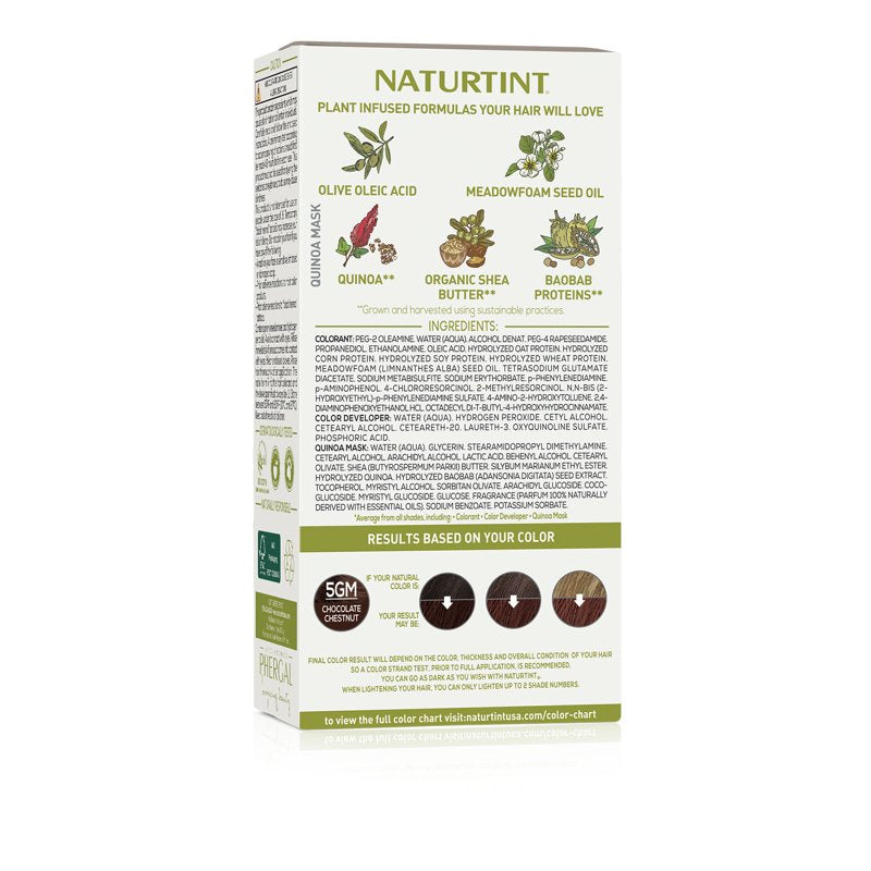 Natural Permanent Hair Color Kit - Rich Chocolate Chestnut, 2 Pack