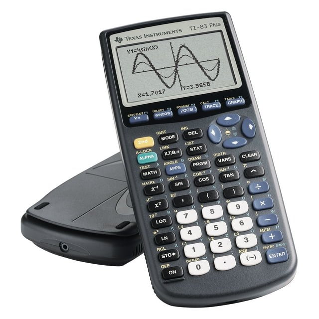 Pre-Owned Texas Instruments TI-83 Plus Graphing Calculator for High School & College