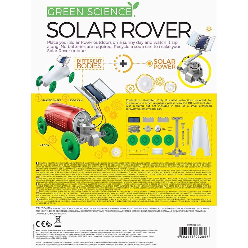 Kids Solar Rover Science Kit STEM Educational Toy for Kids & Teens