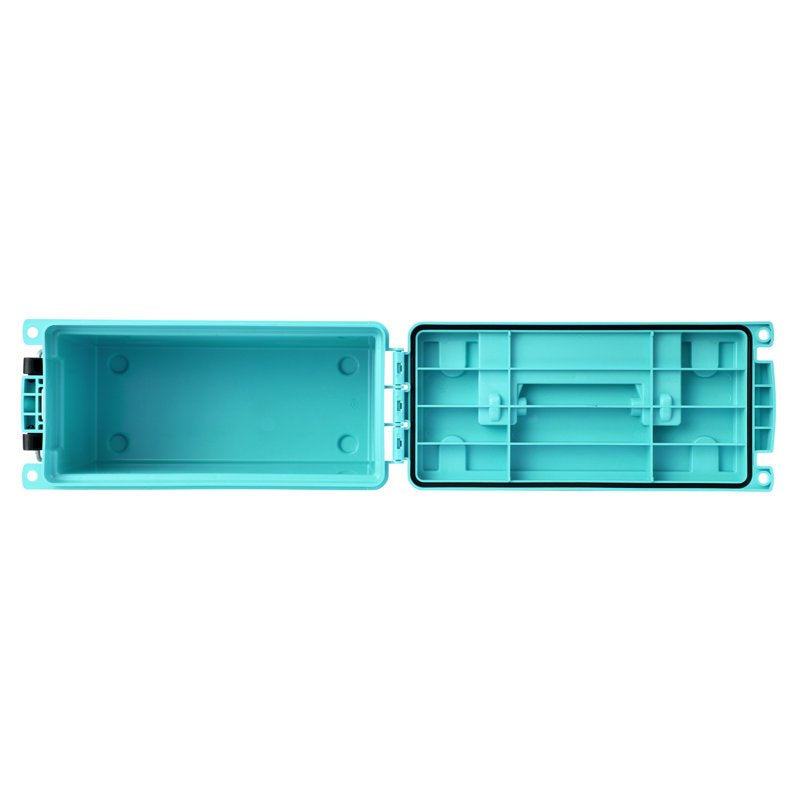 Stackable Craft Storage Box with Locking Lid - Water & Dust Resistant, Teal