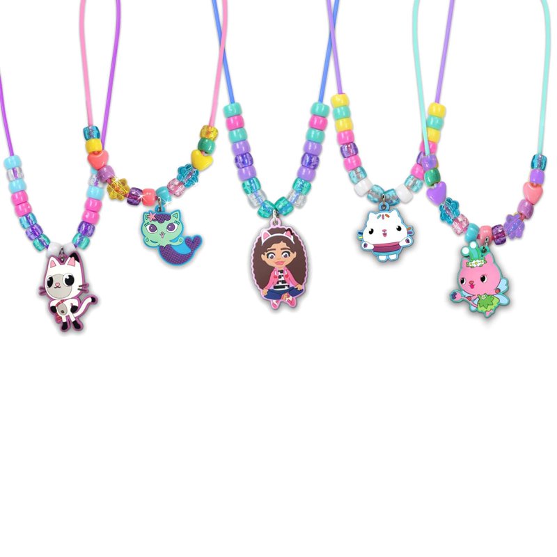 Gabby’s Dollhouse Necklace Activity Set with Charms & Beads — Blue Variation