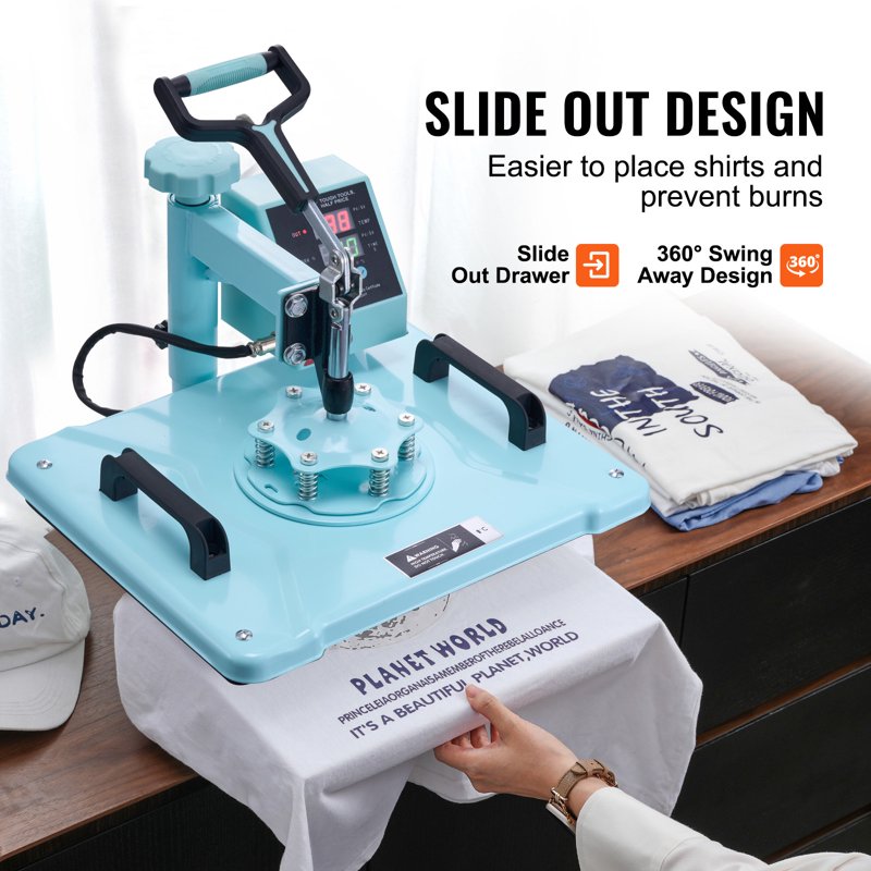 6-in-1 Heat Press Machine 12x15 Digital Multifunctional Sublimation Transfer
