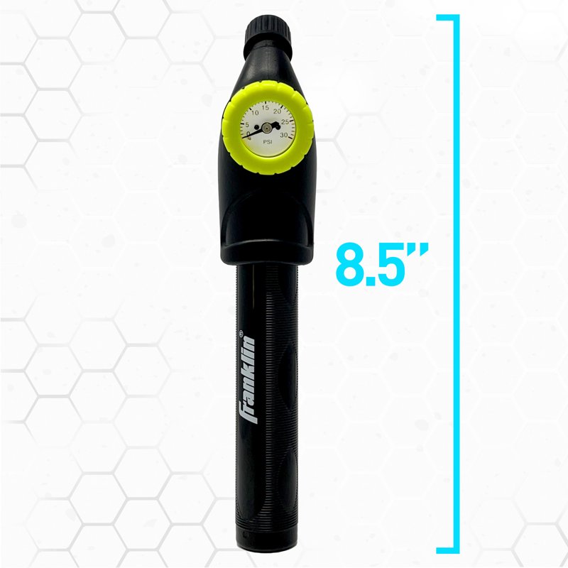 Ball Pump with Pressure Gauge and Needles - Inflates Sports Balls Accurately