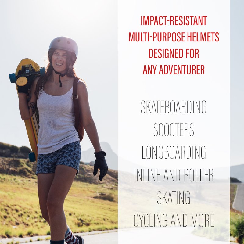 Adult Helmet for Cycling Skateboarding Scooter Impact Resistance Large