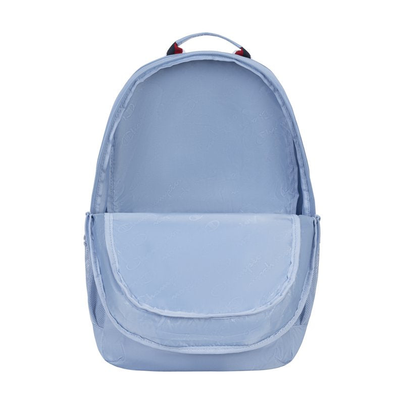 Unisex Laptop Backpack with Multiple Compartments - Light Blue, Black & Pink