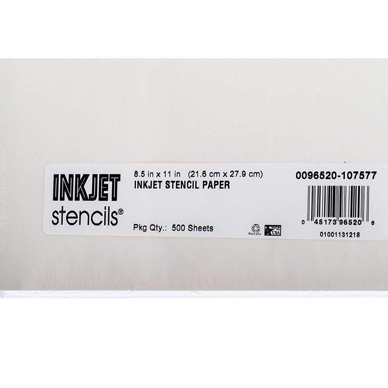 InkJet Tracing & Stencil Paper - 8.5 x 11 Inches, 500 Sheets, Multipurpose