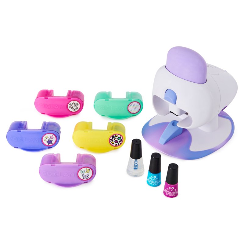 Kids Nail Stamper Kit with 5 Patterns and Nail Dryer - at Home Manicure & Pedicure