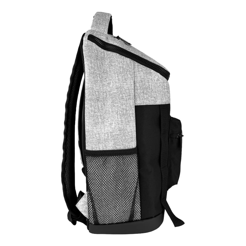 Unisex Laptop Backpack with Padded Straps & Water Bottle Pockets - Grey