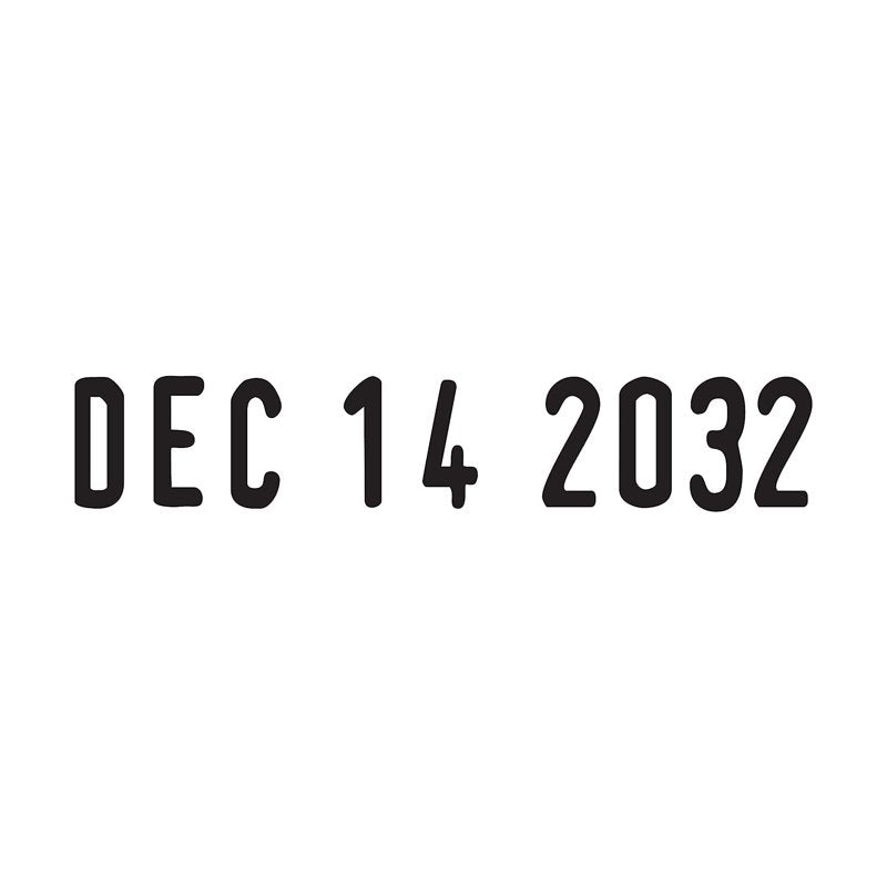 Self-Inking Date Stamp with Pocket Size Black Impression - MMM-DD-YYYY Format