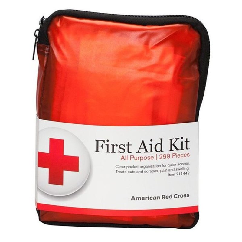 First Aid Kit with 299 Components for 25 People - Red Nylonshield Housing