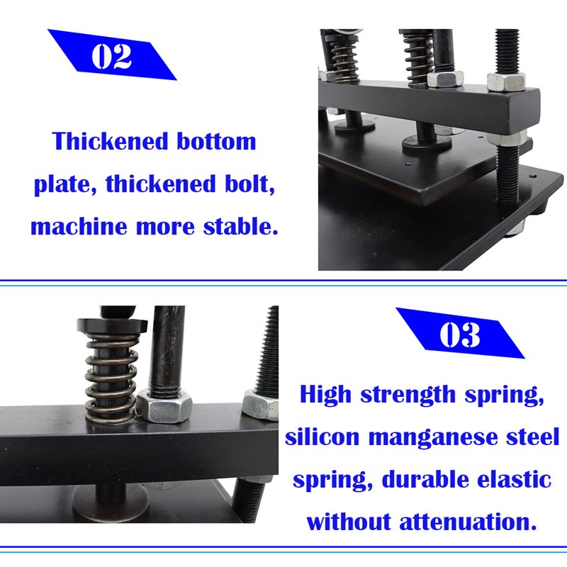Manual Leather Cutting Machine Die Embossing Tool for Crafting DIY Leather Cloth