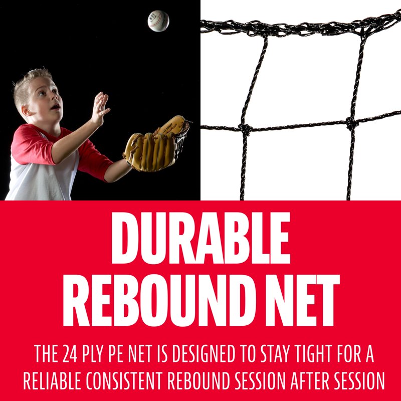 Youth Baseball Rebounder Net 55 x 36 Inches Practice Training Aid