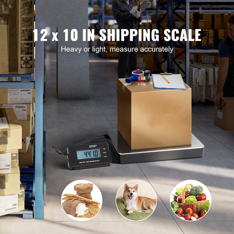 Digital Postal Shipping Scale 440 lbs with LCD Display and Tare Function