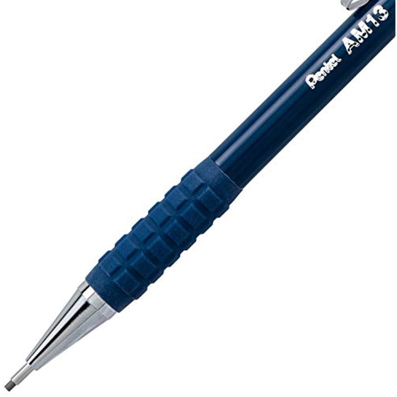Mechanical Pencil with 1.3mm Heavy-Duty Lead, Dark Blue Barrel & Refill