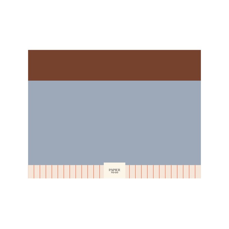 Weekly Desk Pad Organizer with Tear-Away Pages, Colorblock Blue 9.5 x 7.1"