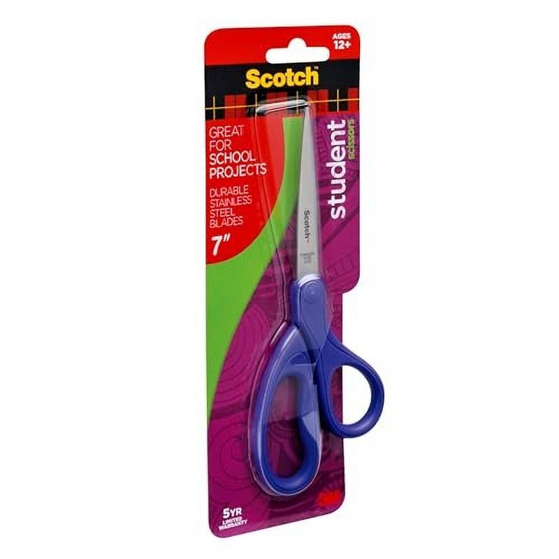 7-Inch Student Scissors Set - Multi-Color Safety Classroom Scissors