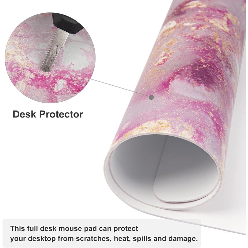 Large Mouse Pad Desk Mat for Gaming and Office - Waterproof Non-Slip Surface, 31.5x15.7 inches
