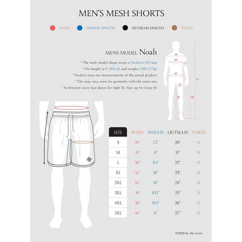Men's Mesh Shorts with Pockets, Activewear for Gym and Sports