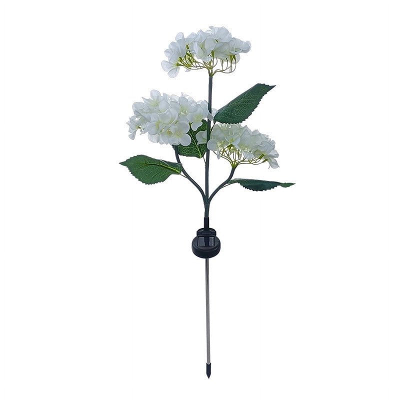 Solar Garden Light Hydrangea 29 Inch Color Changing Waterproof Outdoor Landscape Lighting