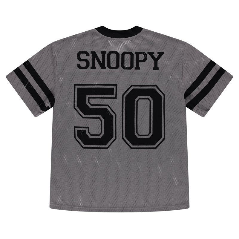 Ladies Snoopy Sports Jersey Shirt - Football Style, Grey, S (Variation: Snoopy-Football, S)