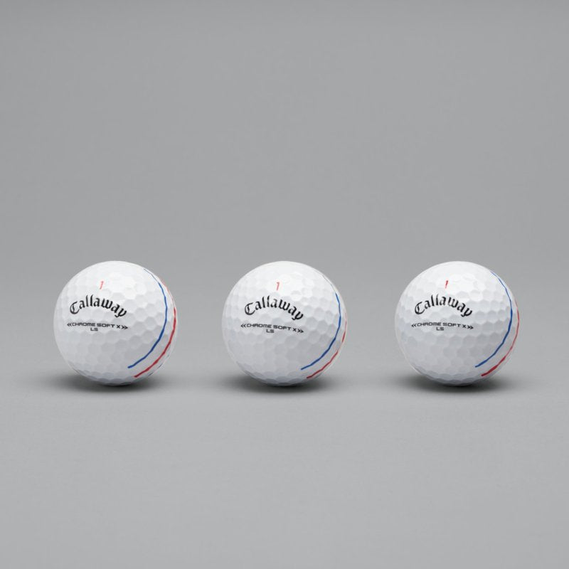 Callaway Chrome Soft X LS Triple Track Golf Balls 12pk White - 2022