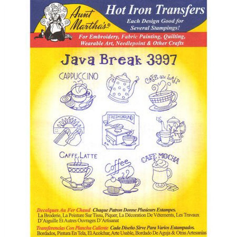 Iron-On Transfer Patterns for Tea Towels & Kitchen Decor 18x24 Sheets